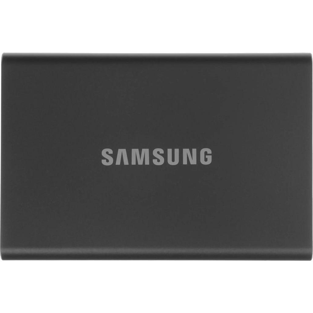 Внешний диск 1ТБ SSD Samsung T7 MU-PC1T0T/WW, USB-C, запись - 1000МБ/с, чтение - 1050МБ/с, черный