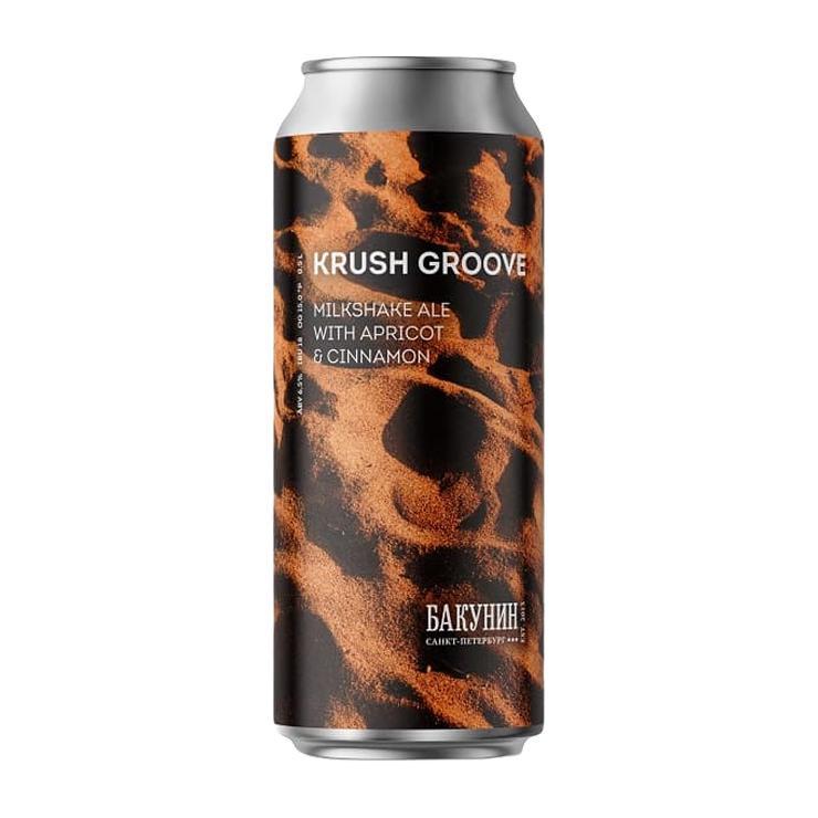 Напиток пивной Бакунин Krush Groove 6,5% 500 мл., ж/б