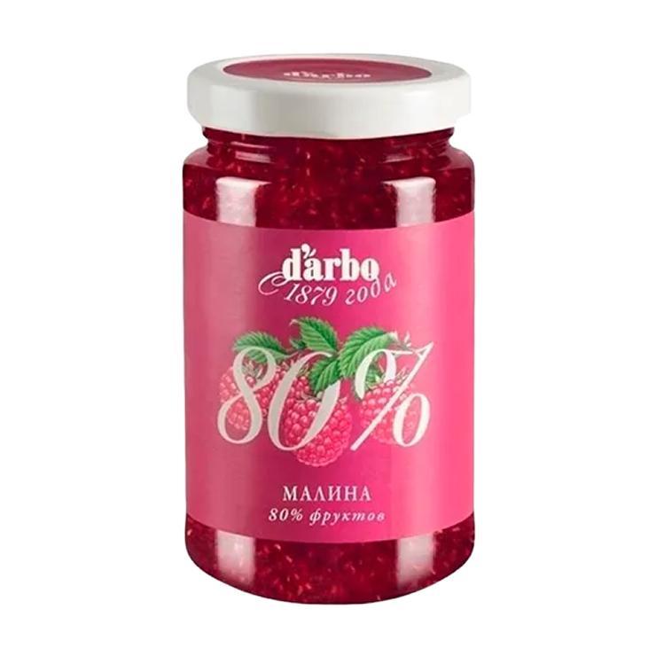 Конфитюр D'arbo малина 80% фруктов 250 гр., стекло