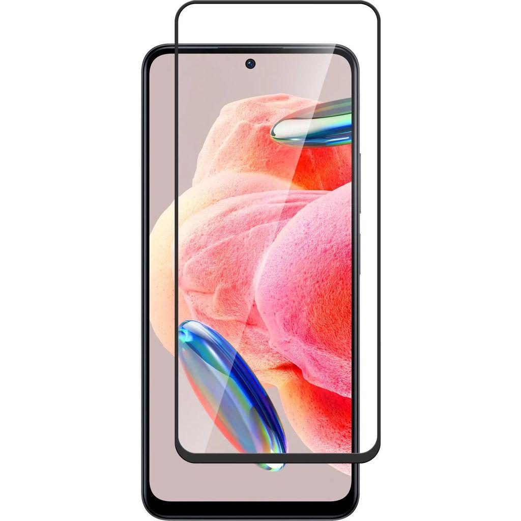Защитное стекло для экрана BORASCO для Xiaomi Redmi 13 антиблик, 166х74 мм, 2.5D, 1 шт, черный [73399]
