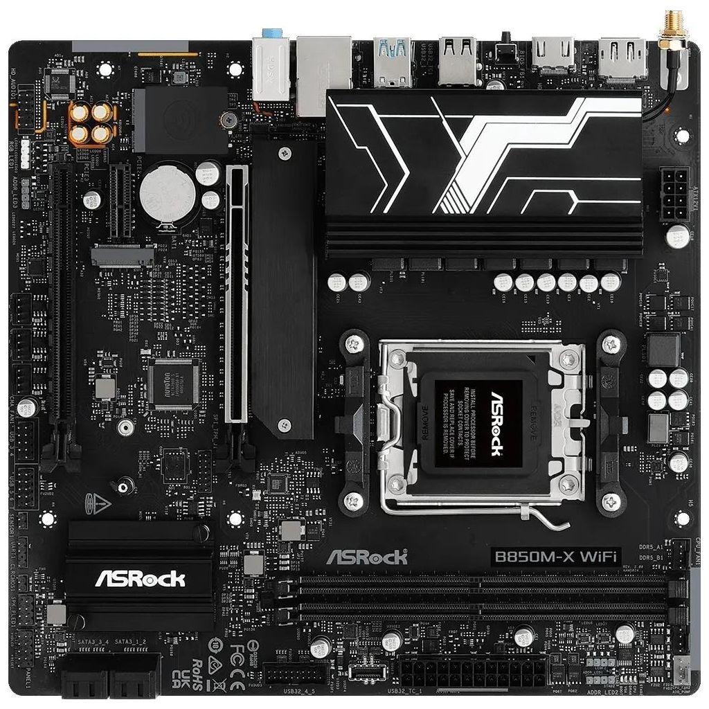 Материнская плата ASRock B850M-X WIFI R2.0, Socket AM5, AMD B850, mATX, Ret