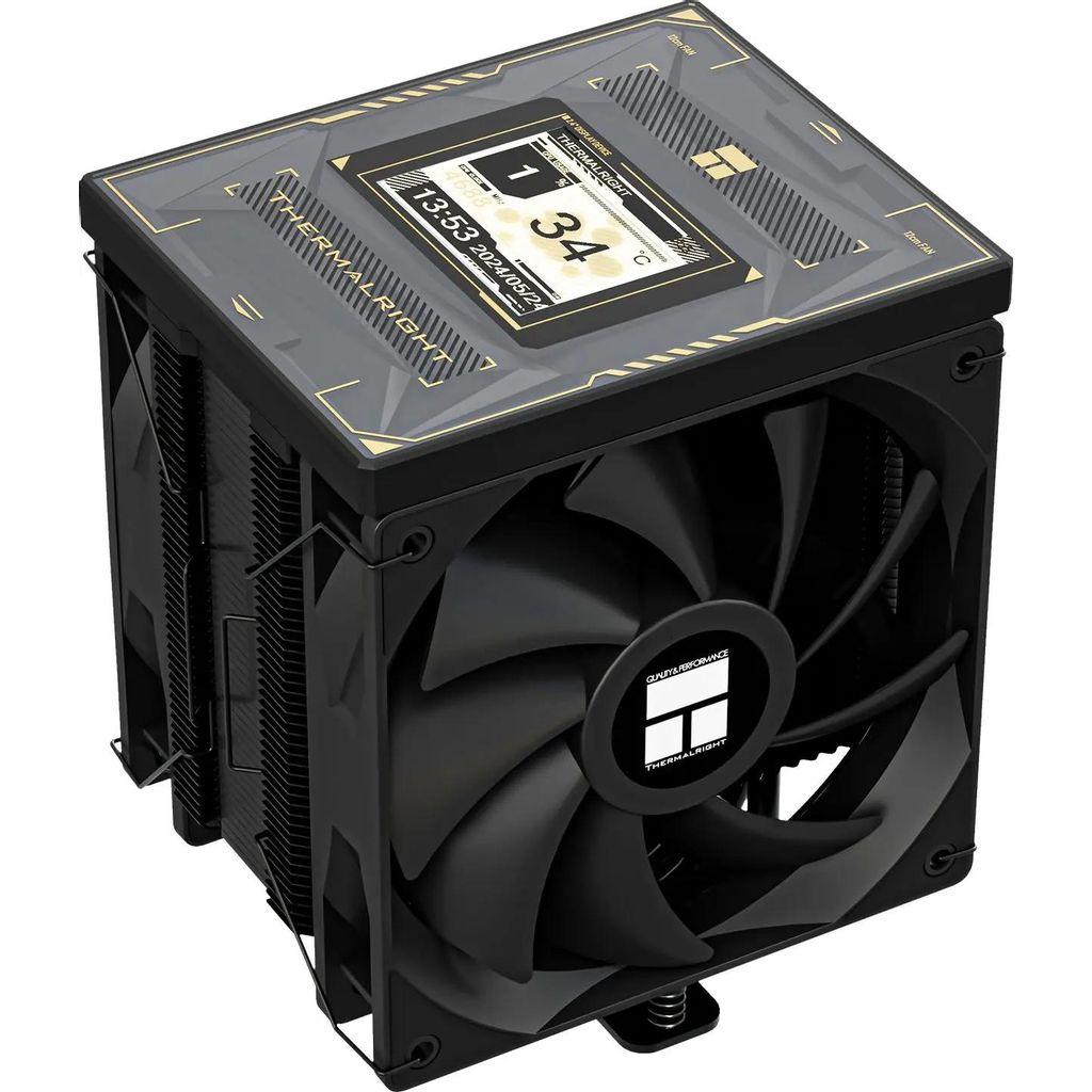 Устройство охлаждения (кулер) Thermalright Burst Assassin Vision 120, LCD, 4-pin, 120мм, черный, retail [ba120-vision-bl]
