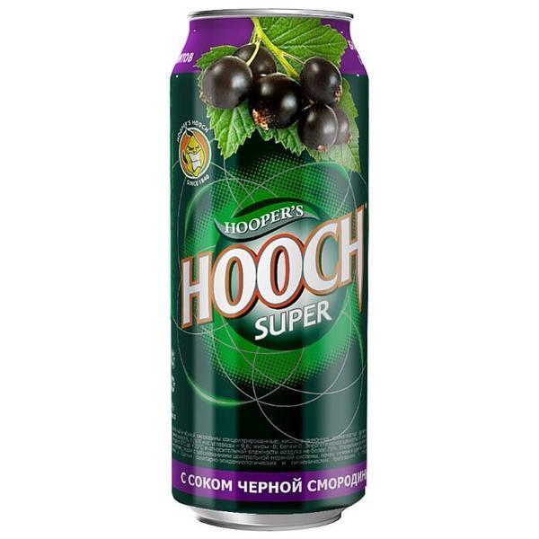 Коктейль Hooch Super слабоалкогольный с соком черной смородины 7.2% 450 мл., ж/б