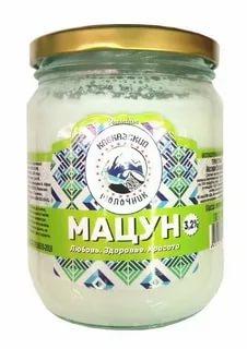 Мацун Кавказский молочник 3,2% 450 гр., стекло