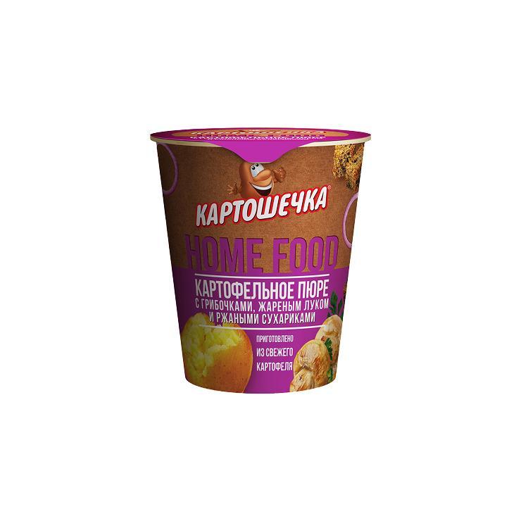 Пюре быстрого приготовления Картошечка с грибами и луком 40 гр., стакан