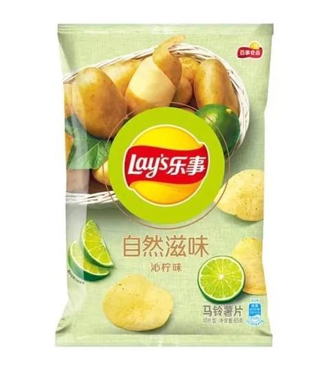 Чипсы Lay's Natural Taste лайм 65 гр., флоу-пак