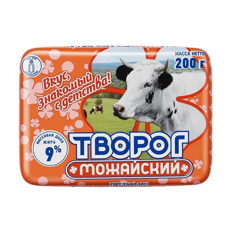 Творог Можайский 9% 200 гр., обертка