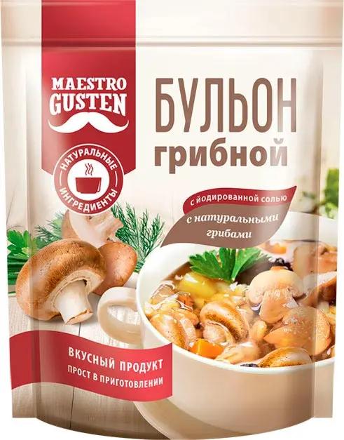 Бульон сухой Maestro Gusten Грибной 90 гр., дой-пак
