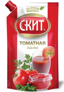 Томатная паста 25% Скит, 370 гр., дой-пак с дозатором
