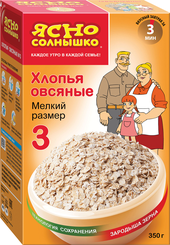 Хлопья Ясно Солнышко овсяные 350 гр., картон