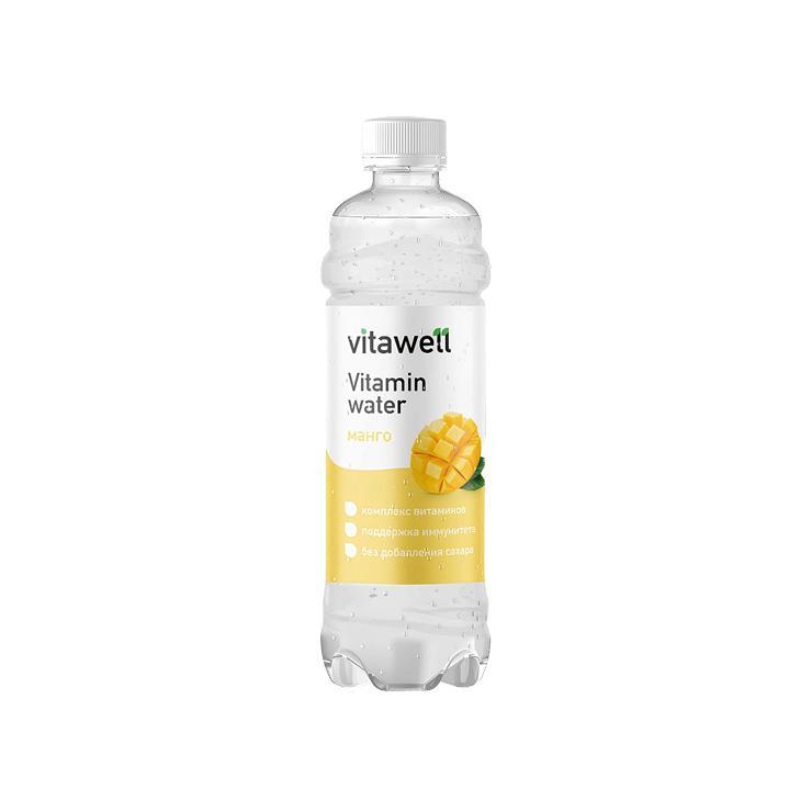 Напиток газированный vitawell Vitamin water манго 500 мл., ПЭТ