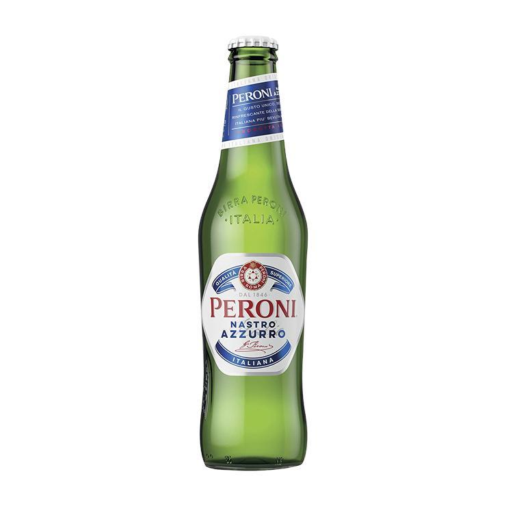 Пиво Peroni nastro azzurro светлое фильтрованное пастеризованное 5% 330 мл., стекло