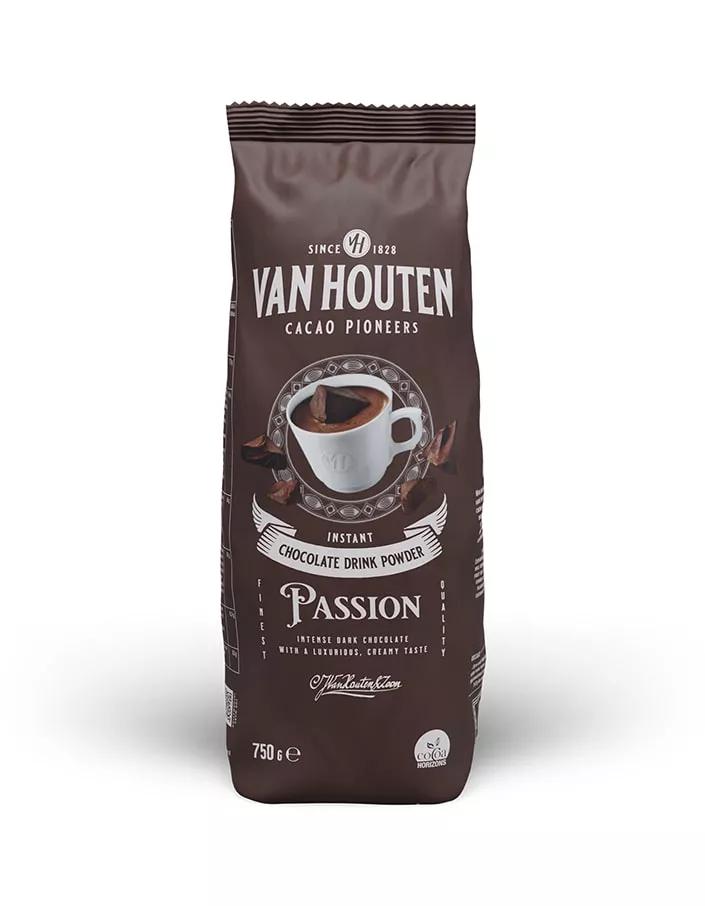 Готовый растворимый шоколадный напиток Van Houten Passion 33% какао 750 гр., пакет
