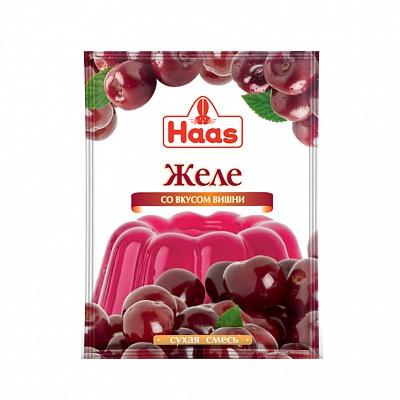 Желе Haas десертное со вкусом вишни 50 гр., саше