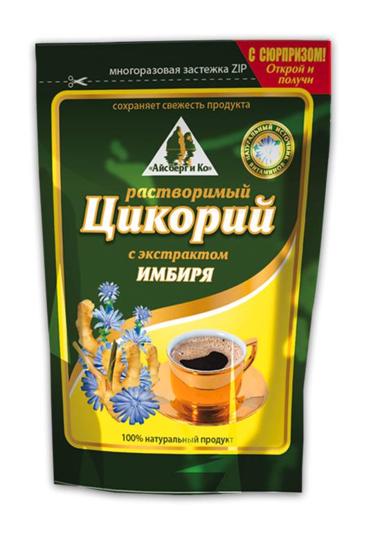 Цикорий Айсберг и Ко зеленый с имбирем, 100 гр., дой-пак