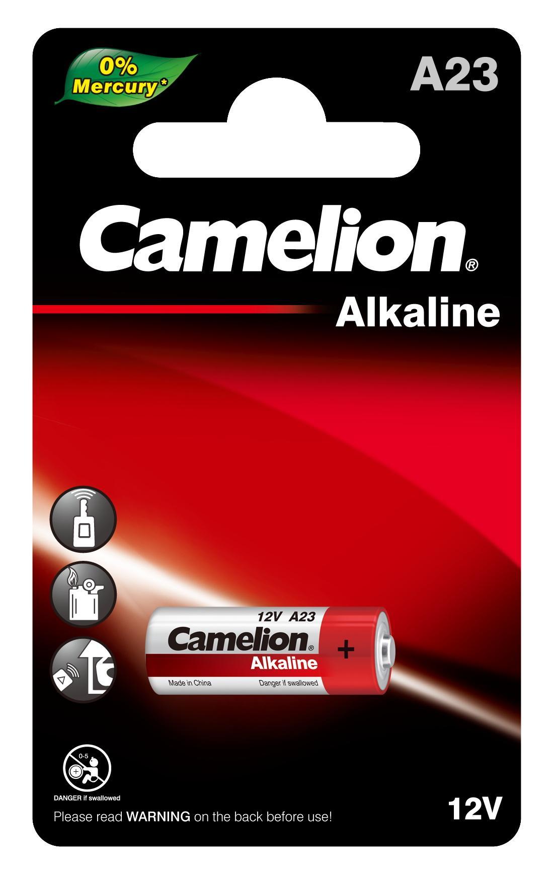 Батарейка Camelion LR23A BL-1 Mercury Free 12В, блистер