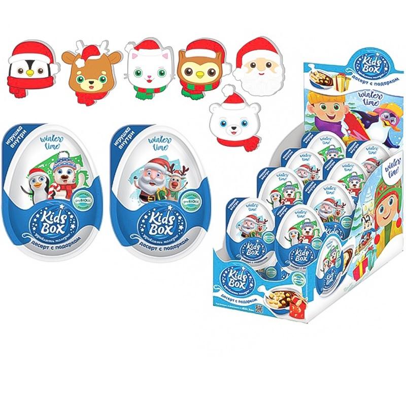 Десерт с подарком WINTER TIME KIDS BOX 20 гр., ПЭТ