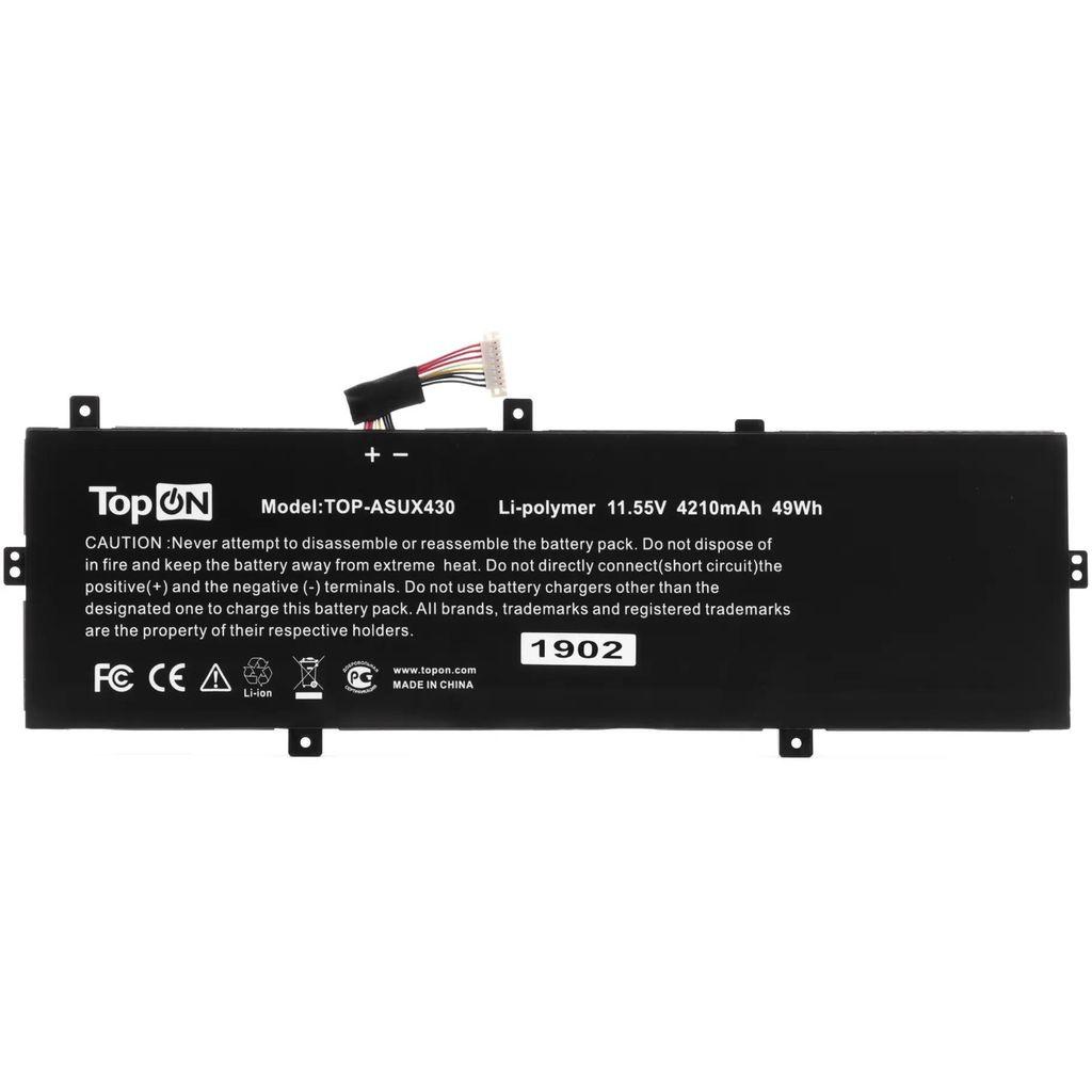 Батарея для ноутбуков TopON TOP-ASUX430, 4210мAч, 11.55В [103556]