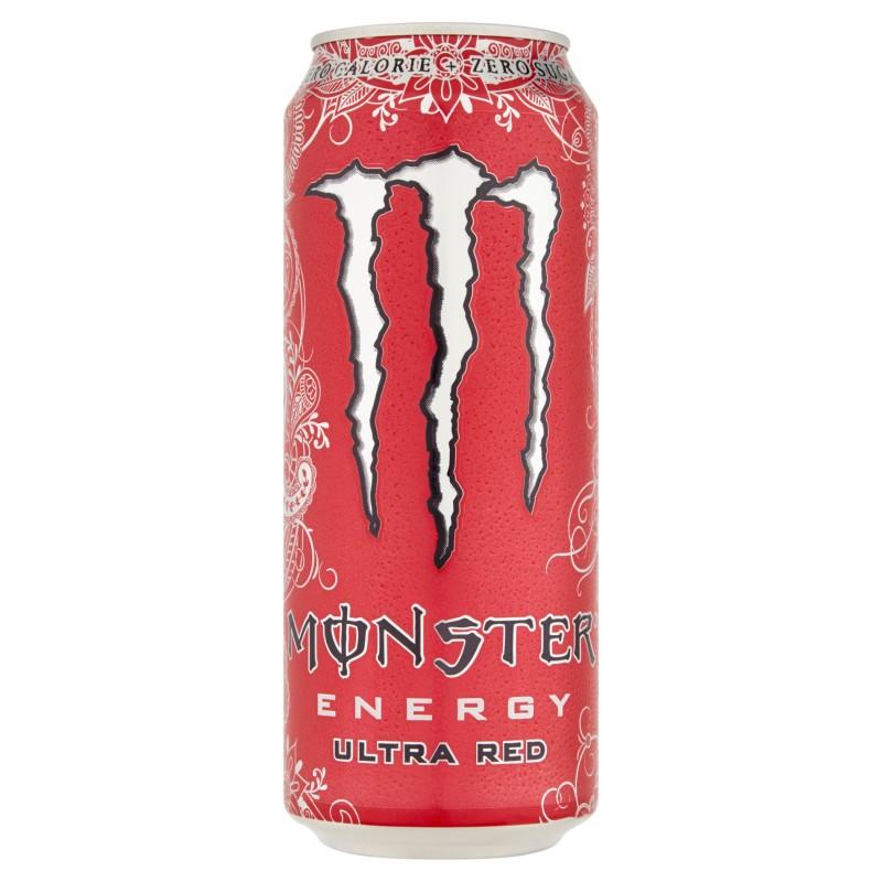 Напиток энергетический Monster Energy Ultra Red Zero без сахара 500 мл., ж/б