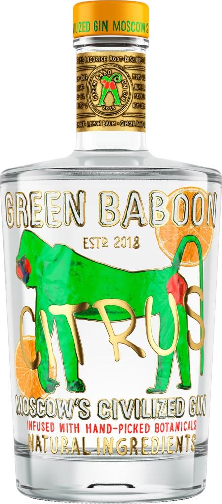 Джин Green Baboon Citrus 40% 500 мл., стекло