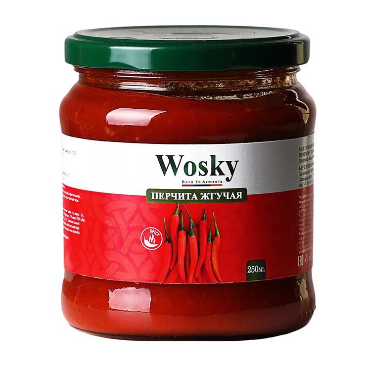 Перчита Wosky жгучая 270 гр., стекло