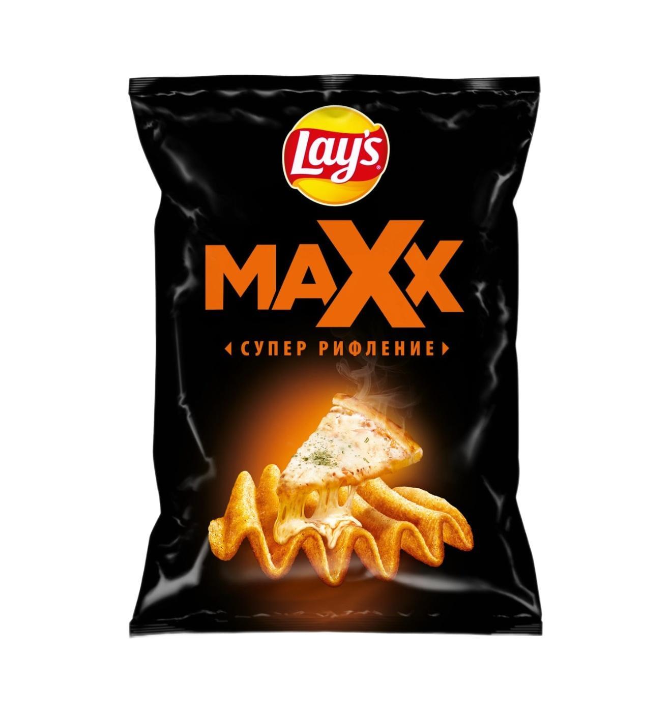 Чипсы Lay's Maxx пицца 110 гр., флоу-пак