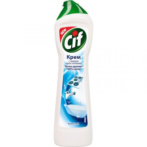 Крем чистящий Cif универсальный active fresh с микро кристаллами 500 мл., ПЭТ
