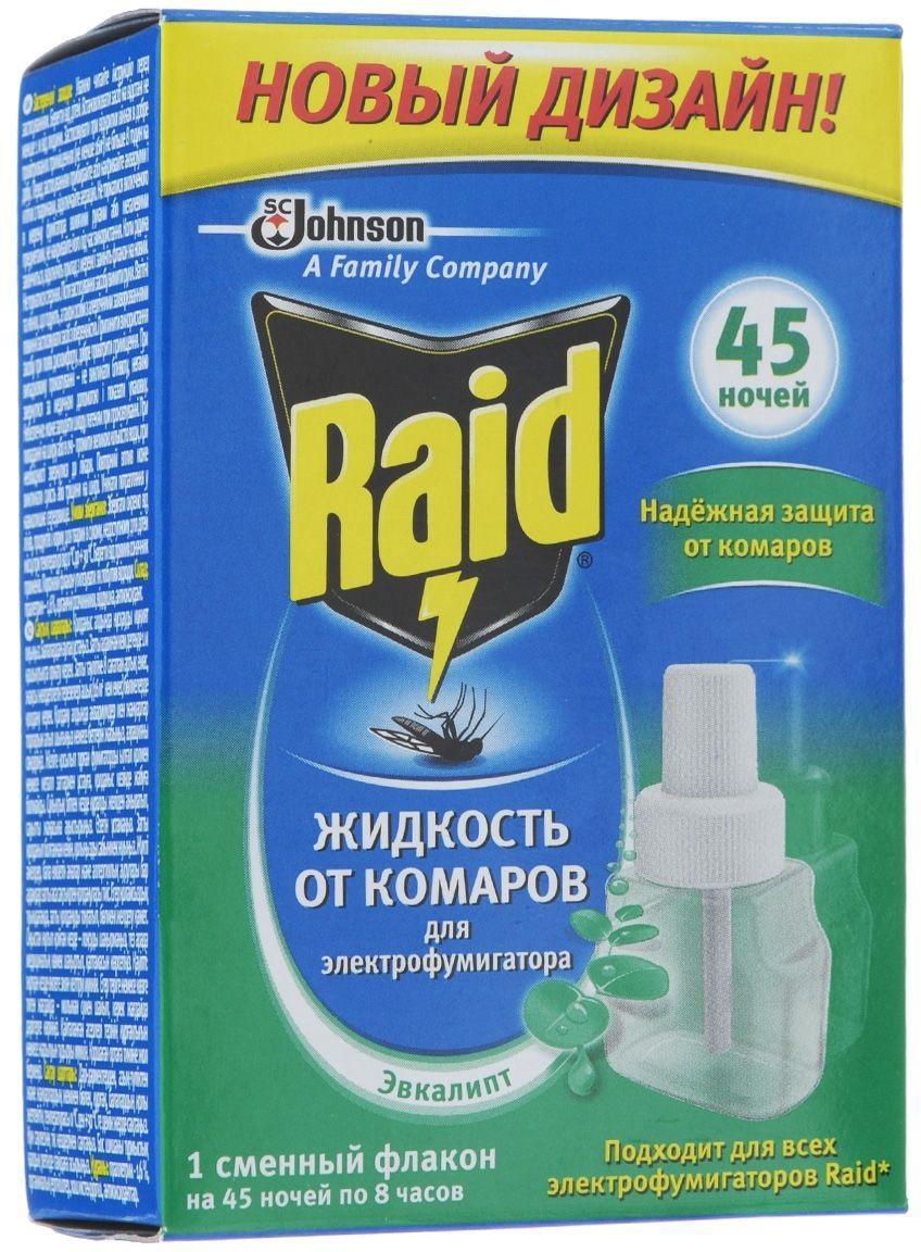 Жидкость для фумигатора Raid Эвкалипт на 45 ночей