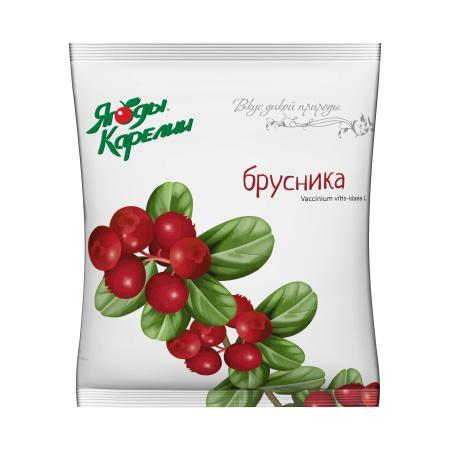 Брусника Ягоды Карелии замороженная 200 гр., флоу-пак
