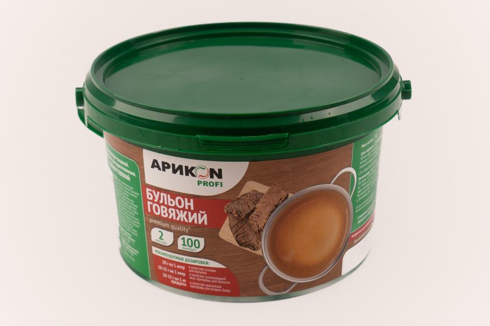 Бульон говяжий АРИКОN Profi (сухая смесь) 2кг (ведро) 1/4шт
