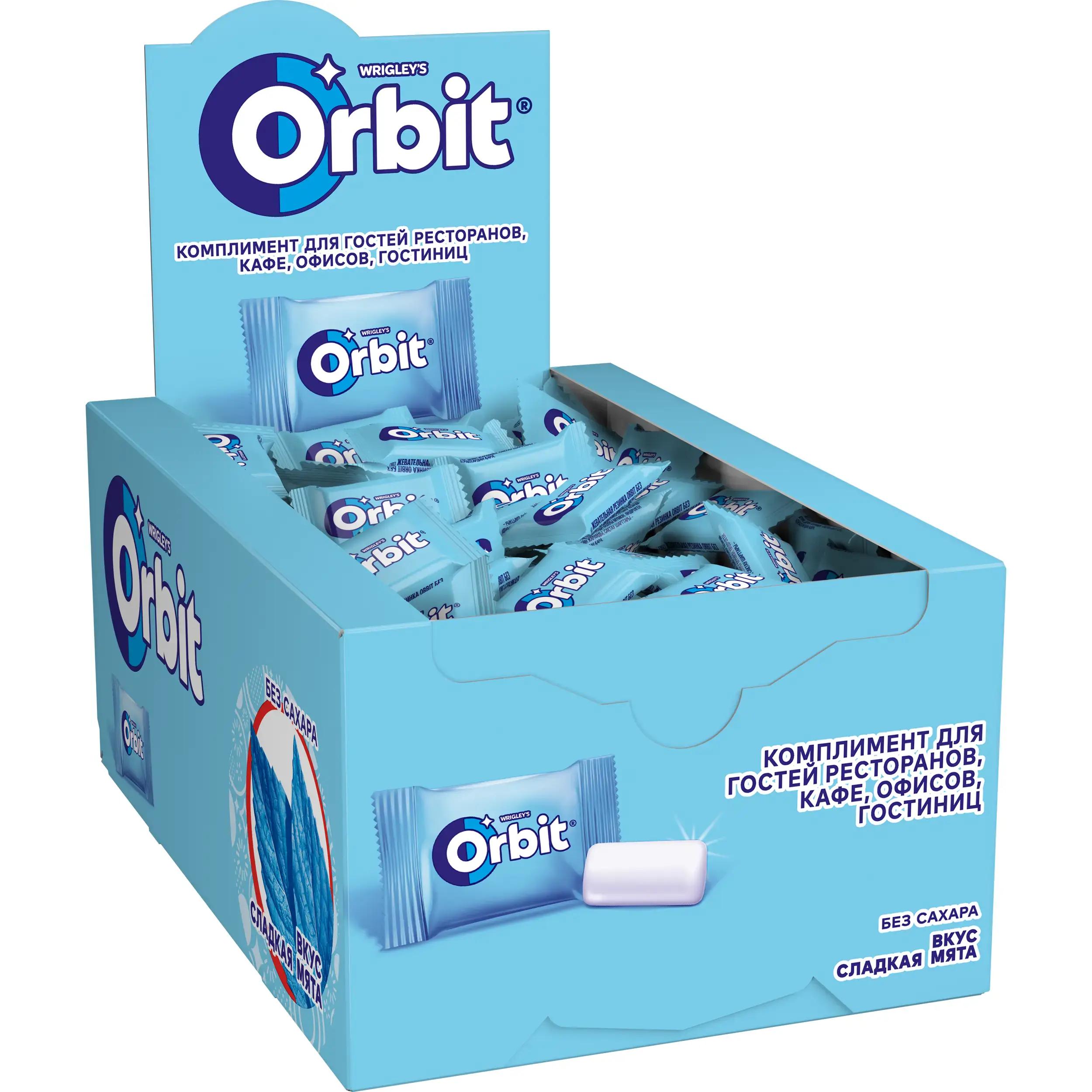Жевательная резинка Orbit Miniflow Сладкая мята 1,36 гр., флоу-пак