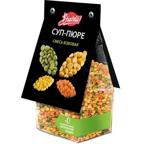 Смесь бобовая Bravolli Суп-пюре 350 гр., флоу-пак