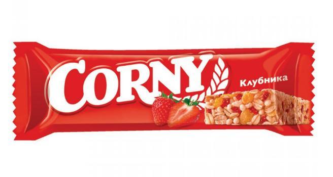 Батончик CORNY злаковый с клубникой, 40 гр., флоу-пак
