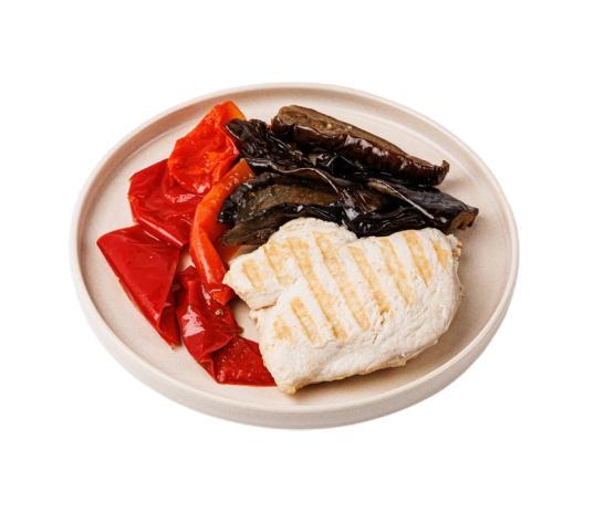 Филе куриное ВкусВилл запеченное с овощами 210 гр., лоток