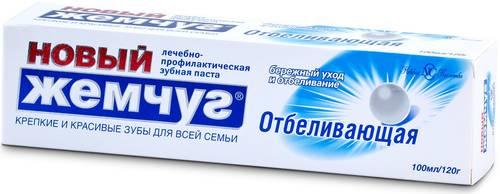 Зубная паста Новый Жемчуг Отбеливающая 100 мл., картон