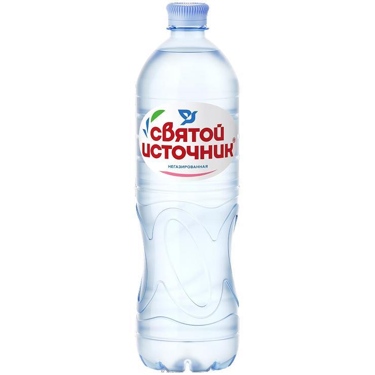 Вода негазированная Святой Источник питьевая Россия 1 л., ПЭТ