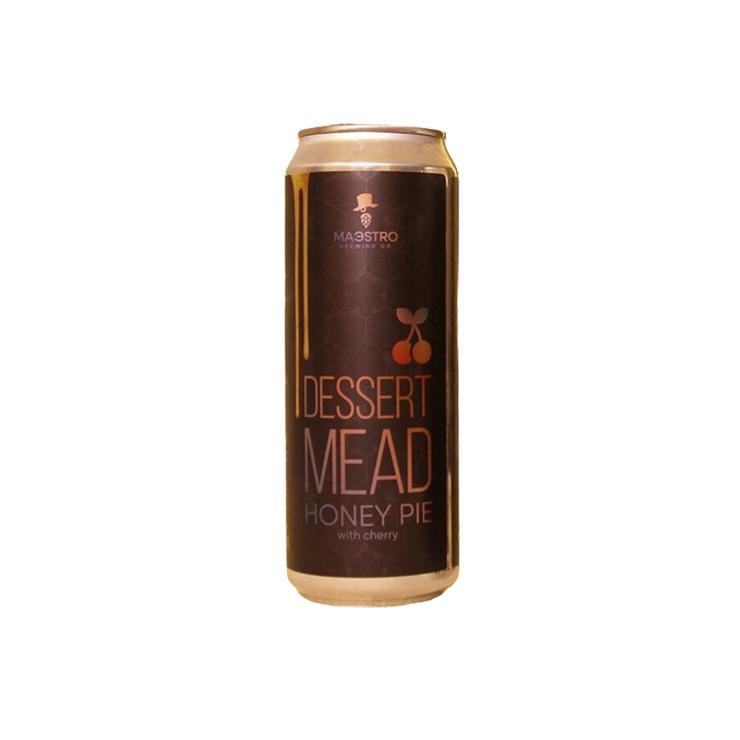 Медовуха MaЭstro dessert mead honey pie нефильтрованная 6% 450 мл., ж/б