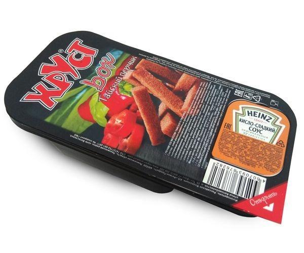 Бруски Хруст box ржаные с соусом ассорти 25 гр., ПЭТ
