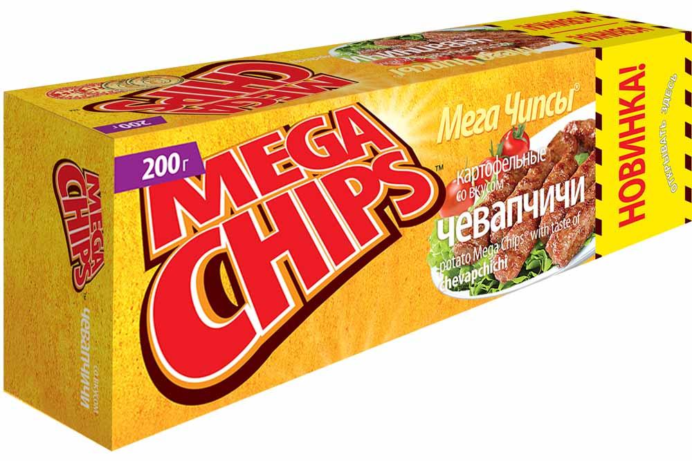 Чипсы Mega Chips чевапчичи 200 гр., картон