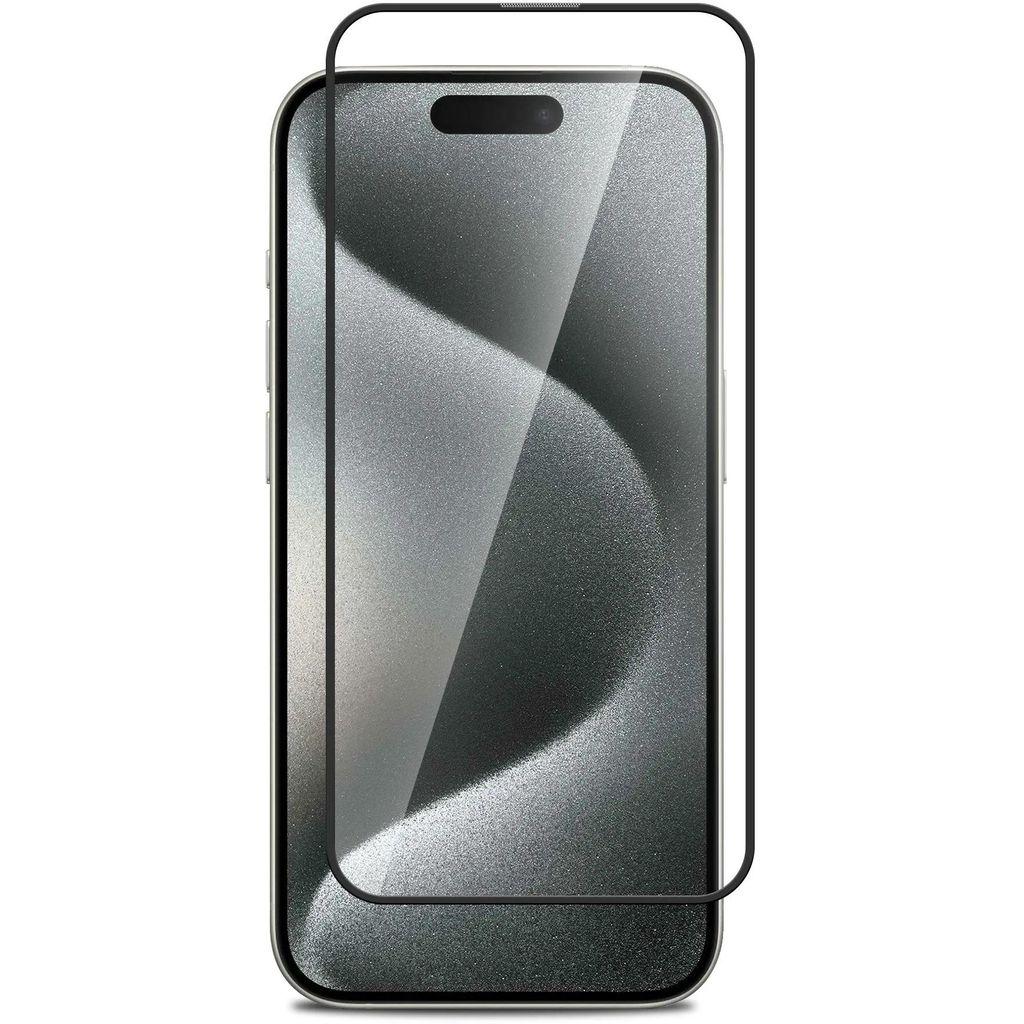 Защитное стекло для экрана BORASCO для Apple iPhone 15 Plus антиблик, 77х160 мм, 2.5D, 1 шт, прозрачный [72402]
