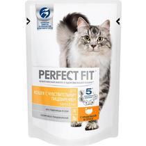 Влажный корм для кошек Perfect Fit с чувствительным пищеварением 85 гр., пауч