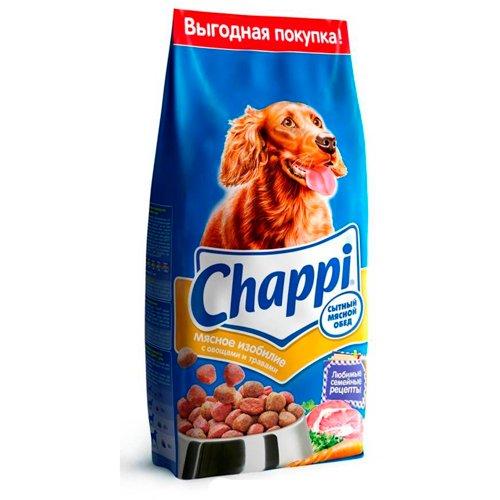 Сухой корм для взрослых собак мясное ассорти Chappi, 600 гр., флоу-пак