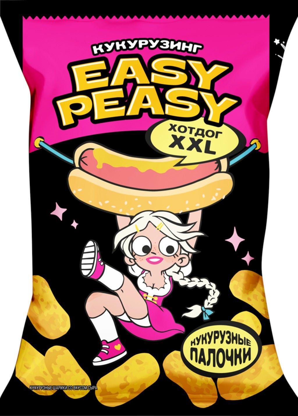 Палочки кукурузные Easy Peasy Хотдог 50 гр., флоу-пак