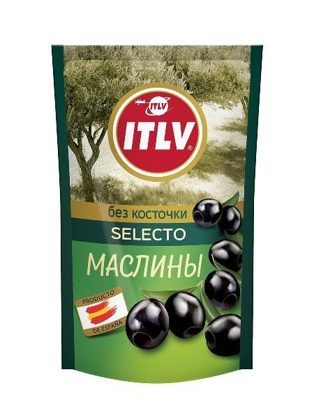 Маслины ITLV без косточки Selecto, 170 гр., дой-пак