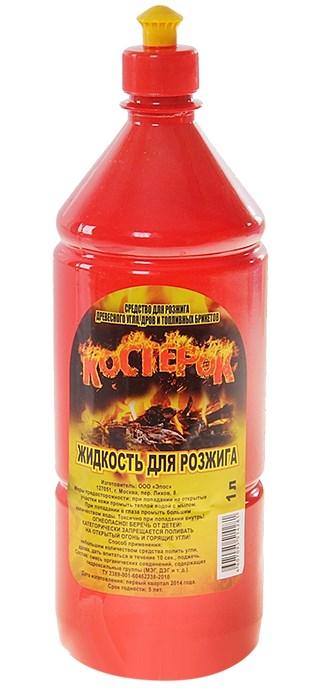 Жидкость для розжига костра 1 л., ПЭТ