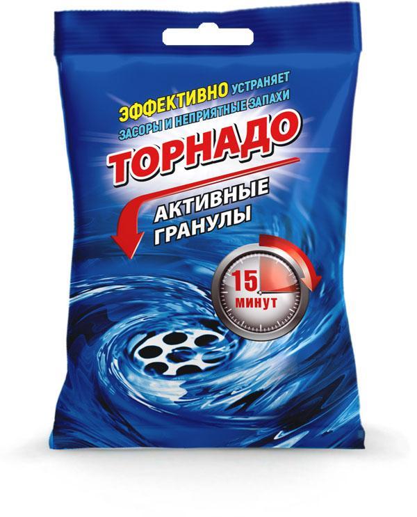 Средство для прочистки труб Торнадо активные гранулы 70 гр., флоу-пак