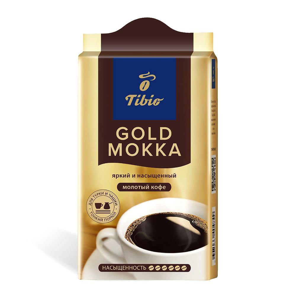 Кофе Tibio Gold Mokka молотый 250 гр., флоу-пак