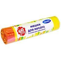 Мешки для мусора Antella с ручками 60л 10 шт., флоу-пак