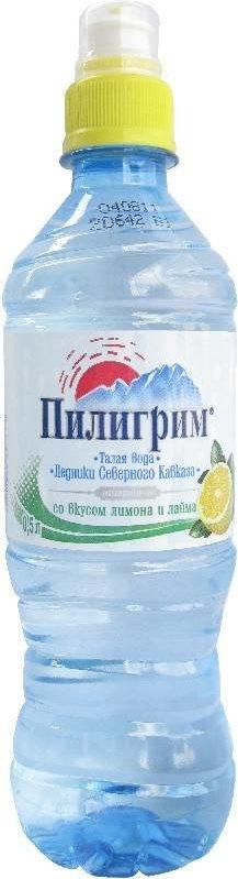 Вода негазированная Пилигрим лимон 500 мл., ПЭТ