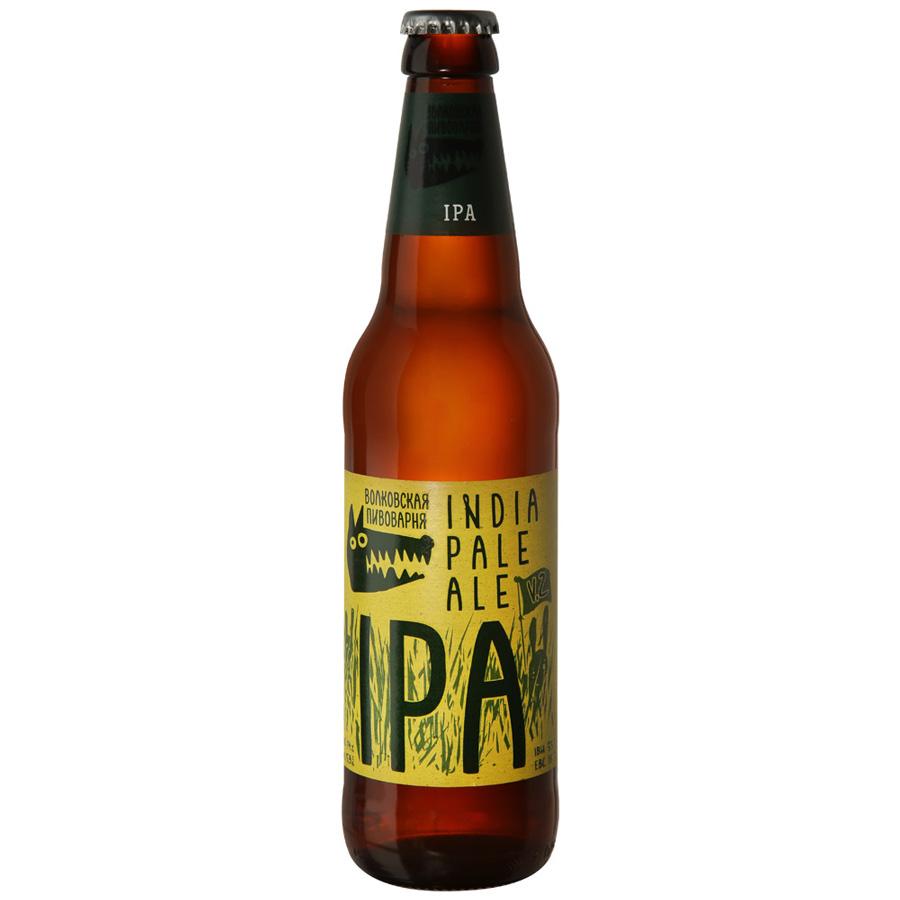 Пиво IPA PALE FLE светлое пастеризованное фильтрованное 5,9% 500 мл., стекло